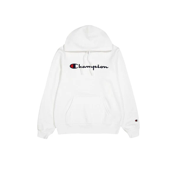  Men’s Hoodie Champion HOODED SWEATSHIRT 220253 WHT White 